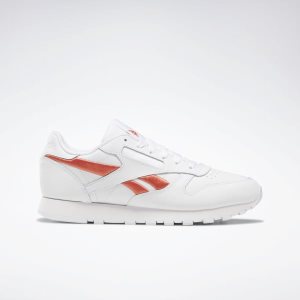 Adidasy Damskie Reebok Classic Leather Białe/Różowe PL 45IPXVO